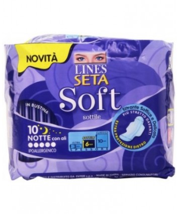 LINES SETA SOFT NOTTE 10PZ 7468